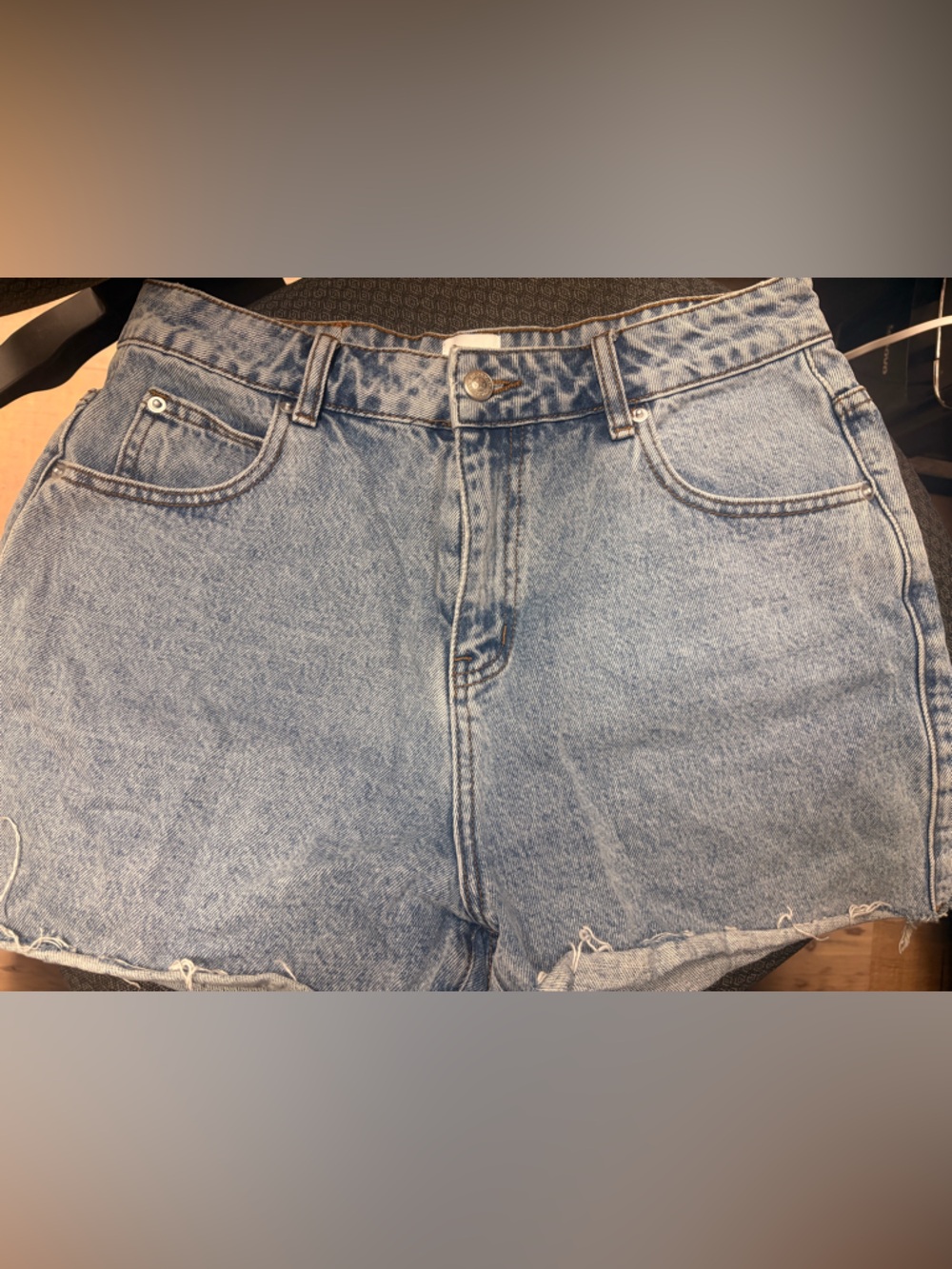 Princess Polly Light Blue Denim Shorts
